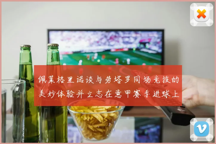 佩莱格里诺谈与劳塔罗同场竞技的美妙体验并立志在意甲赛季进球上双